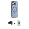MARSİLYAN™- iPhone 14 Pro Max Kılıf Kıvılcım Asil Özel Seri - Siyah Bilvis Hayalet Cam Ekran Koruyucu + Raze Metal Kamera Lens - GS