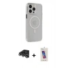 MARSİLYAN™- iPhone 14 Pro Max Kılıf Kıvılcım Asil Özel Seri - Siyah Joko 5D Cam + Raze Metal Kamera Lens - GS