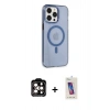 MARSİLYAN™- iPhone 14 Pro Max Kılıf Kıvılcım Asil Özel Seri - Siyah Joko 5D Cam + PVD Metal Kamera Lens - TU