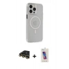 MARSİLYAN™- iPhone 14 Pro Max Kılıf Kıvılcım Asil Özel Seri - Siyah Joko 5D Cam + Raze Metal Kamera Lens - GD