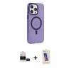 MARSİLYAN™- iPhone 14 Pro Max Kılıf Kıvılcım Asil Özel Seri - Siyah Joko 5D Cam + Siyah Bilvis Titan Kamera Lens