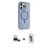 MARSİLYAN™- iPhone 14 Pro Max Kılıf Kıvılcım Asil Özel Seri - Siyah Joko 5D Cam + Siyah Bilvis Titan Kamera Lens