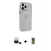 MARSİLYAN™- iPhone 14 Pro Max Kılıf Kıvılcım Asil Özel Seri - Siyah Joko Magic 5D Hayalet Cam + Bilvis Titan Kamera Lens - GS