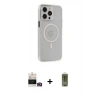 MARSİLYAN™- iPhone 14 Pro Max Kılıf Kıvılcım Asil Özel Seri - Siyah Joko Magic 5D Hayalet Cam + Bilvis Titan Kamera Lens - GD