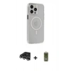 MARSİLYAN™- iPhone 14 Pro Max Kılıf Kıvılcım Asil Özel Seri - Siyah Joko Magic 5D Hayalet Cam + Raze Metal Kamera Lens - GS