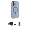 MARSİLYAN™- iPhone 14 Pro Max Kılıf Kıvılcım Asil Özel Seri - Siyah Joko Magic 5D Hayalet Cam + Raze Metal Kamera Lens - GD