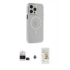 MARSİLYAN™- iPhone 14 Pro Max Kılıf Kıvılcım Asil Özel Seri - Siyah Mat Seramik Nano Ekran Koruyucu + Bilvis Titan Kamera Lens - SH