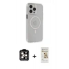 MARSİLYAN™- iPhone 14 Pro Max Kılıf Kıvılcım Asil Özel Seri - Siyah Mat Seramik Nano Ekran Koruyucu + PVD Metal Kamera Lens - TU