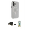 MARSİLYAN™- iPhone 14 Pro Max Kılıf Kıvılcım Asil Özel Seri - Siyah Polymer Nano Ekran Koruyucu + Raze Metal Kamera Lens - GD