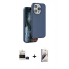 MARSİLYAN™- iPhone 14 Pro Max Kılıf Kıvılcım Çizgi Serisi - Siyah Bilvis 3D Mat Cam Ekran Koruyucu + Bilvis Titan Kamera Lens - SH