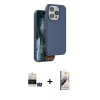 MARSİLYAN™- iPhone 14 Pro Max Kılıf Kıvılcım Çizgi Serisi - Siyah Bilvis 3D Mat Cam Ekran Koruyucu + Bilvis Titan Kamera Lens - GS