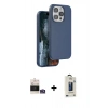 MARSİLYAN™- iPhone 14 Pro Max Kılıf Kıvılcım Çizgi Serisi - Siyah Bilvis Hayalet Cam Ekran Koruyucu + Bilvis Titan Kamera Lens - GS