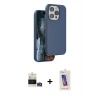 MARSİLYAN™- iPhone 14 Pro Max Kılıf Kıvılcım Çizgi Serisi - Siyah Joko 5D Cam + Bilvis Titan Kamera Lens - GD