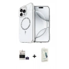 MARSİLYAN™- iPhone 14 Pro Max Kılıf Kıvılcım Form Prime - Şeffaf Pasifik Cam Ekran Koruyucu + Bilvis Titan Kamera Lens - DNMR