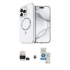 MARSİLYAN™- iPhone 14 Pro Max Kılıf Kıvılcım Form Prime - Şeffaf Royal Nano Ekran Koruyucu + Bilvis Titan Kamera Lens - SH