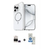 MARSİLYAN™- iPhone 14 Pro Max Kılıf Kıvılcım Form Prime - Şeffaf Royal Nano Ekran Koruyucu + Bilvis Titan Kamera Lens - DNMR