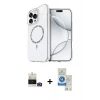 MARSİLYAN™- iPhone 14 Pro Max Kılıf Kıvılcım Form Prime - Şeffaf Royal Nano Ekran Koruyucu + Bilvis Titan Kamera Lens - GD