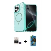 MARSİLYAN™- iPhone 14 Pro Max Kılıf Kıvılcım Form Prime - Siyah 18D Cam Ekran Koruyucu + Bilvis Titan Kamera Lens - SH