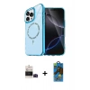 MARSİLYAN™- iPhone 14 Pro Max Kılıf Kıvılcım Form Prime - Siyah 18D Cam Ekran Koruyucu + Bilvis Titan Kamera Lens - SH