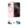 MARSİLYAN™- iPhone 14 Pro Max Kılıf Kıvılcım Form Prime - Siyah 3D Antistatik Cam Ekran Koruyucu + Bilvis Titan Kamera Lens - GD