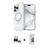 MARSİLYAN™- iPhone 14 Pro Max Kılıf Kıvılcım Form Prime - Siyah 6D Mat Seramik Hayalet Nano Ekran Koruyucu + Bilvis Titan Kamera Lens - GS