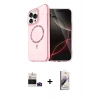 MARSİLYAN™- iPhone 14 Pro Max Kılıf Kıvılcım Form Prime - Siyah Bilvis 3D Mat Cam Ekran Koruyucu + Bilvis Titan Kamera Lens - DNMR