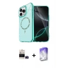 MARSİLYAN™- iPhone 14 Pro Max Kılıf Kıvılcım Form Prime - Siyah Bilvis 5in1 3D Magic Cam Ekran Koruyucu + Bilvis Titan Kamera Lens - DNMR