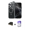 MARSİLYAN™- iPhone 14 Pro Max Kılıf Kıvılcım Form Prime - Siyah Bilvis 5in1 3D Magic Cam Ekran Koruyucu + Raze Metal Kamera Lens - GD