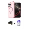 MARSİLYAN™- iPhone 14 Pro Max Kılıf Kıvılcım Form Prime - Siyah Bilvis 5in1 3D Magic Cam Ekran Koruyucu + Raze Metal Kamera Lens - GD