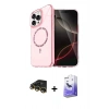 MARSİLYAN™- iPhone 14 Pro Max Kılıf Kıvılcım Form Prime - Siyah Bilvis 5in1 5D Magic Hayalet Cam Ekran Koruyucu + Raze Metal Kamera Lens - GD