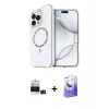 MARSİLYAN™- iPhone 14 Pro Max Kılıf Kıvılcım Form Prime - Siyah Bilvis 5in1 5D Magic Hayalet Cam Ekran Koruyucu + Bilvis Titan Kamera Lens - DNMR