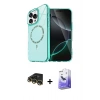 MARSİLYAN™- iPhone 14 Pro Max Kılıf Kıvılcım Form Prime - Siyah Bilvis 5in1 5D Magic Hayalet Cam Ekran Koruyucu + Raze Metal Kamera Lens - GD