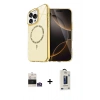 MARSİLYAN™- iPhone 14 Pro Max Kılıf Kıvılcım Form Prime - Siyah Bilvis Hayalet Cam Ekran Koruyucu + Bilvis Titan Kamera Lens - GS