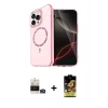 MARSİLYAN™- iPhone 14 Pro Max Kılıf Kıvılcım Form Prime - Siyah Buffer Cam Ekran Koruyucu + Bilvis Titan Kamera Lens - GD
