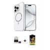 MARSİLYAN™- iPhone 14 Pro Max Kılıf Kıvılcım Form Prime - Siyah Buffer Cam Ekran Koruyucu + Bilvis Titan Kamera Lens - GD