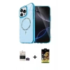 MARSİLYAN™- iPhone 14 Pro Max Kılıf Kıvılcım Form Prime - Siyah Buffer Cam Ekran Koruyucu + Bilvis Titan Kamera Lens - GD