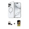 MARSİLYAN™- iPhone 14 Pro Max Kılıf Kıvılcım Form Prime - Siyah Buffer Cam Ekran Koruyucu + Bilvis Titan Kamera Lens - SH