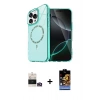 MARSİLYAN™- iPhone 14 Pro Max Kılıf Kıvılcım Form Prime - Siyah Buffer Hayalet Cam Ekran Koruyucu + Gold Bilvis Titan Kamera Lens