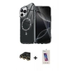 MARSİLYAN™- iPhone 14 Pro Max Kılıf Kıvılcım Form Prime - Siyah Joko 5D Cam + Raze Metal Kamera Lens - GD