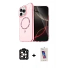 MARSİLYAN™- iPhone 14 Pro Max Kılıf Kıvılcım Form Prime - Siyah Joko 5D Cam + PVD Metal Kamera Lens - TU