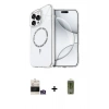 MARSİLYAN™- iPhone 14 Pro Max Kılıf Kıvılcım Form Prime - Siyah Joko Magic 5D Hayalet Cam + Gümüş Bilvis Titan Kamera Lens