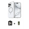 MARSİLYAN™- iPhone 14 Pro Max Kılıf Kıvılcım Form Prime - Siyah Joko Magic 5D Hayalet Cam + PVD Metal Kamera Lens - TU