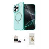 MARSİLYAN™- iPhone 14 Pro Max Kılıf Kıvılcım Form Prime - Siyah Mat Seramik Nano Ekran Koruyucu + Bilvis Titan Kamera Lens - GD