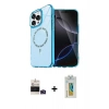 MARSİLYAN™- iPhone 14 Pro Max Kılıf Kıvılcım Form Prime - Siyah Polymer Nano Ekran Koruyucu + Bilvis Titan Kamera Lens - DNMR