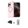 MARSİLYAN™- iPhone 14 Pro Max Kılıf Kıvılcım Form Prime - Siyah Polymer Nano Ekran Koruyucu + Raze Metal Kamera Lens - GS