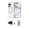 MARSİLYAN™- iPhone 14 Pro Max Kılıf Kıvılcım Form Prime - Siyah Polymer Nano Ekran Koruyucu + Raze Metal Kamera Lens - GS