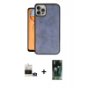 MARSİLYAN™- iPhone 14 Pro Max Kılıf Kıvılcım Işık Serisi - Şeffaf 360 Full Body Arka Koruyucu + Bilvis Titan Kamera Lens - GS