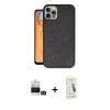 MARSİLYAN™- iPhone 14 Pro Max Kılıf Kıvılcım Işık Serisi - Şeffaf Pasifik Cam Ekran Koruyucu + Bilvis Titan Kamera Lens - GD