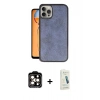 MARSİLYAN™- iPhone 14 Pro Max Kılıf Kıvılcım Işık Serisi - Şeffaf Pasifik Cam Ekran Koruyucu + PVD Metal Kamera Lens - TU