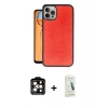 MARSİLYAN™- iPhone 14 Pro Max Kılıf Kıvılcım Işık Serisi - Şeffaf Pasifik Cam Ekran Koruyucu + PVD Metal Kamera Lens - TU